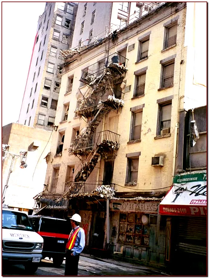 Building damage after 9/11